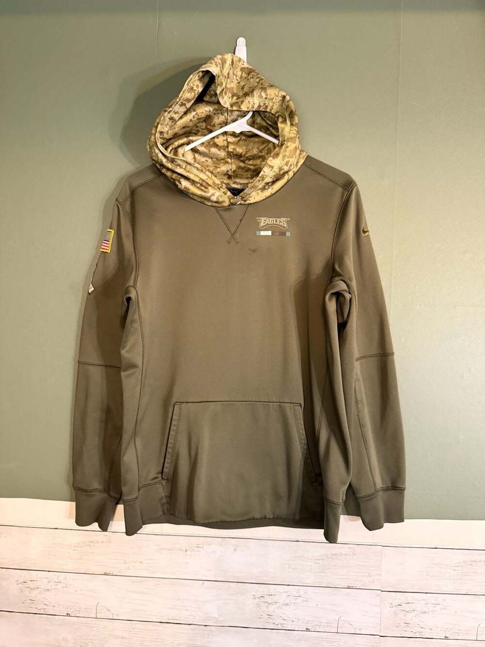 Philadelphia Eagles Salute To Service Hoodie Camo XL